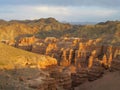 Beautiful deep Canyon Charyn (Sharyn) National Park Royalty Free Stock Photo